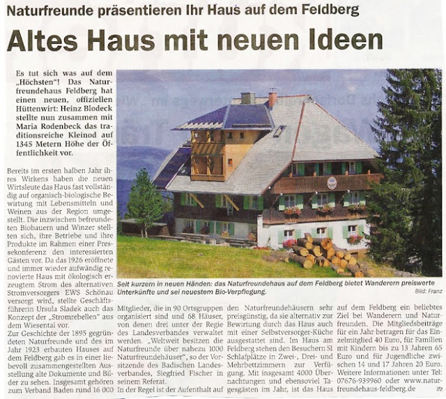 Pforzheimer Zeitung: Altes Haus mit neuen Ideen